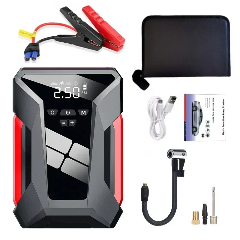 Car Jump Starter 4 In 1 Air Compressor Starting Device 28000mAh Power Bank 150PSI Digital Tire Inflator 12V Car Charger Booster car jump starter jump starter