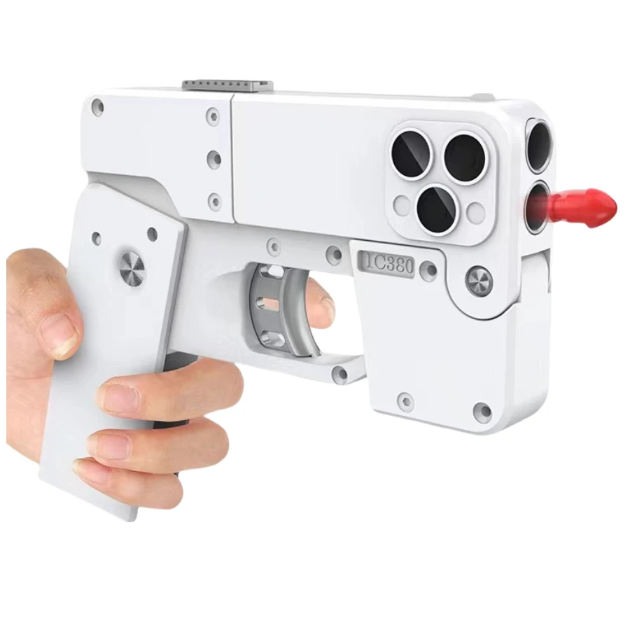 

Life Card Metal Foldable Soft Bullet Toy Gun Foam Ejection Dart Blaster Pistol Manual Airsoft For Kid Adult Birthday Gift