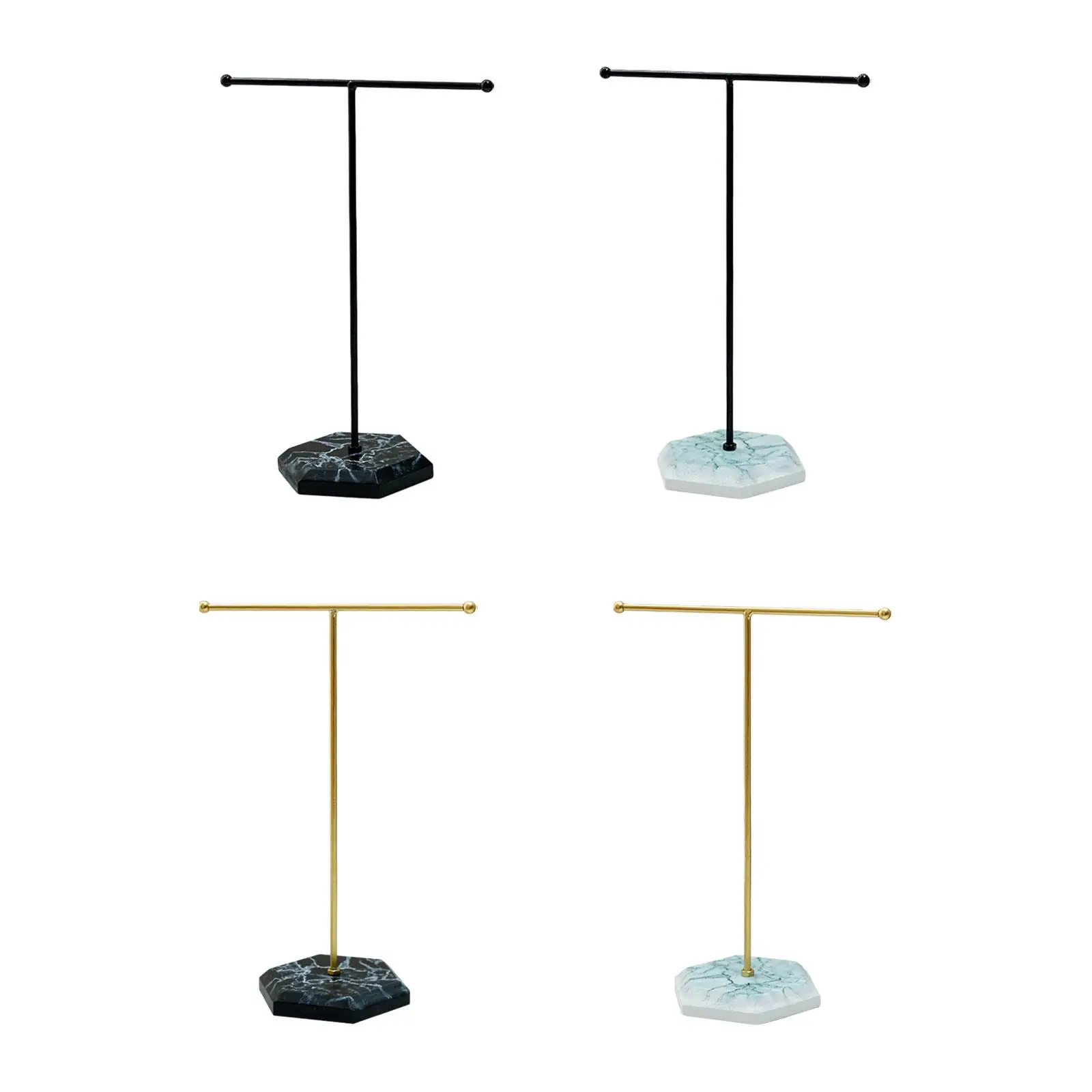 T Bar Jewelry Stand Display Jewelry Hanging Pendant Jewelry Display Rack for Live Broadcasting Shopping Mall Shop Photography