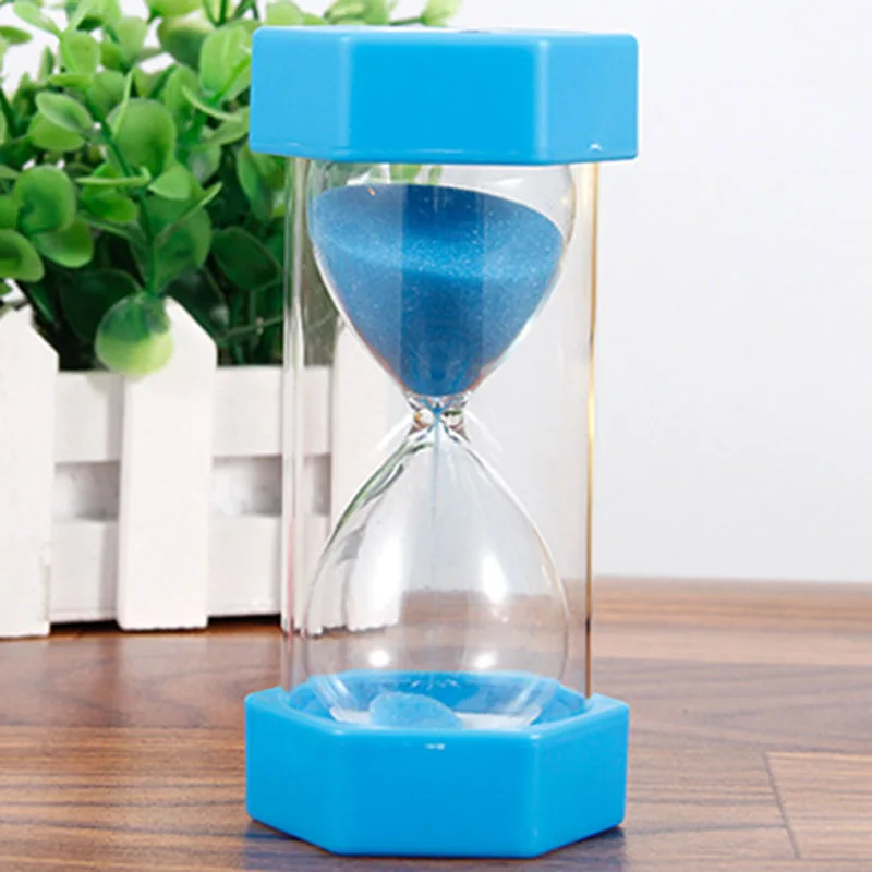 5/10/15/20/30min Colorful Sandglass Hourglass Sand Clock Kitchen Timer Supplies Home Decoration Crafts Decoration Kid Game Gift