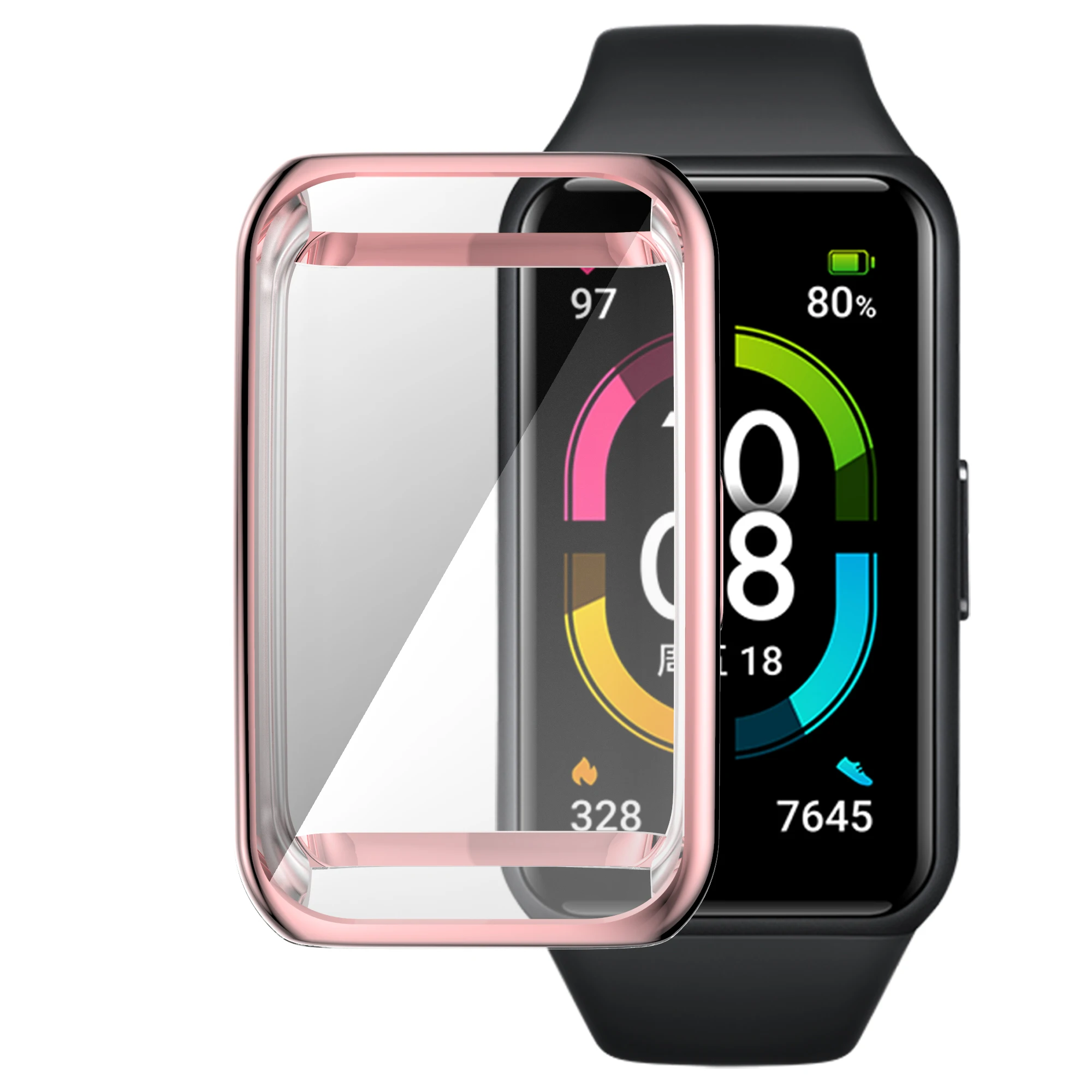 Soft Full Coverage Bumper Fashion Cover Case with Protective Screen