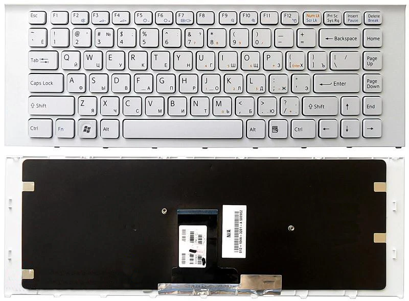 Keyboard for Sony Vaio pcg-61211v White with frame | Компьютеры и офис