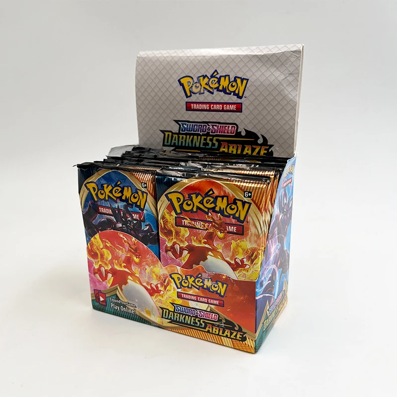 360pcs/Box Pokemon Cards Sword & Shield Sun & Moon Booster Packs Evolution Booster Box Chilling Reign