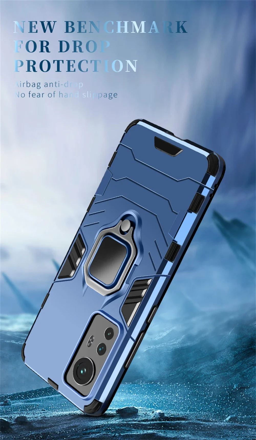 Magnet Armor For Xiaomi 13T 12X 11T 12T 13 12 Mi 9T 10T 10 9 8 A2 11 Lite 5G NE 11i Pro A3 A1 ShockProof Ring Case Cover_voghion.com