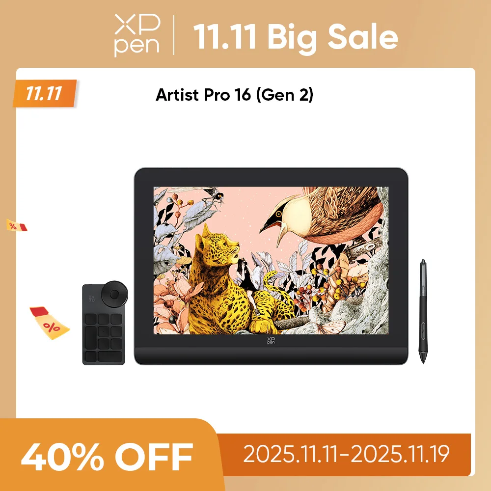 XPPen Artist Pro 16 (Gen 2) Graphics Tablet Monitor 16-inch