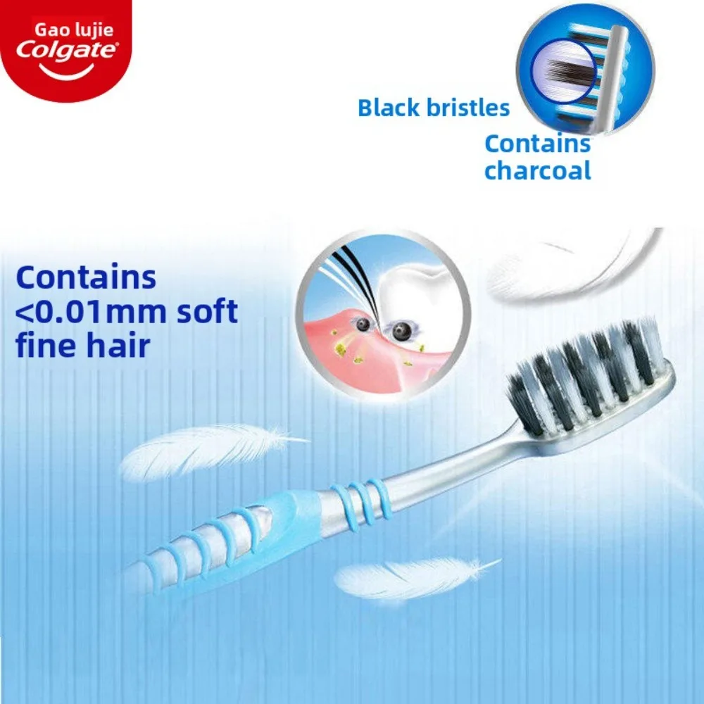 5Pcs Colgate Soft Toothbrush Ultra Clean Bristles Manual Brush Uses for Fresh Breath Gentle Cleaning Travel Home Use