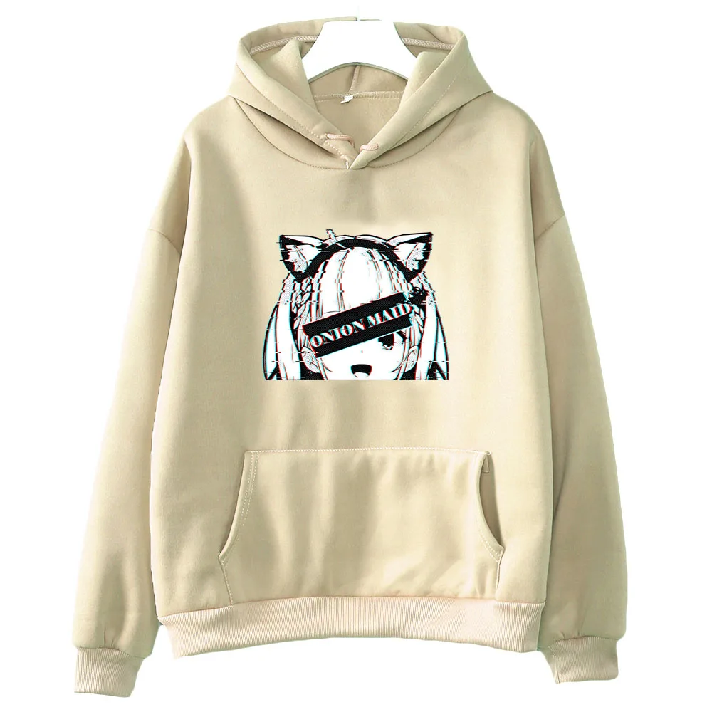 

Anime Hololive VTuber Minato Aqua Hoodie Harajuku Graphic Kawaii Pullovers Printed Cartoon Aesthetic Pullovers Sweatshirts Women