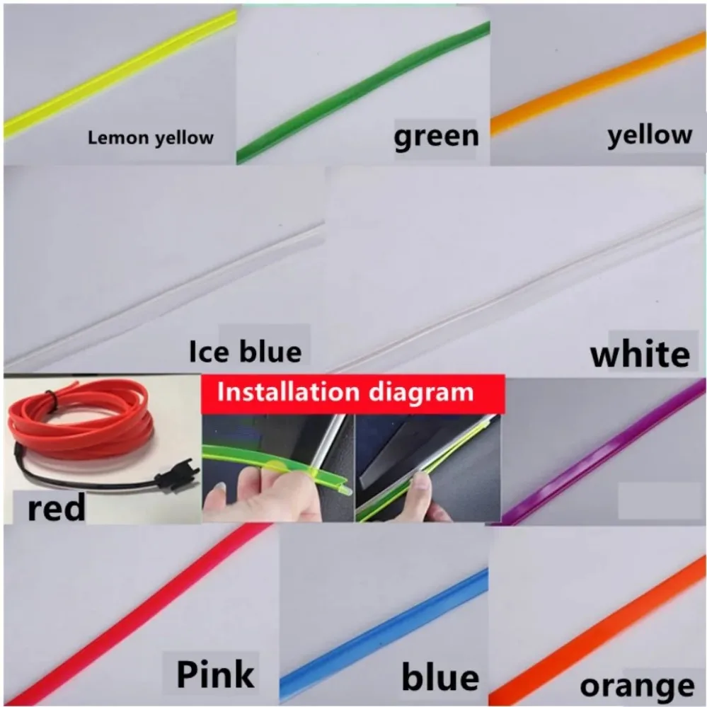 Multicolor LED Strip Lights - Flexible Neon Party Atmosphere Decor, Waterproof