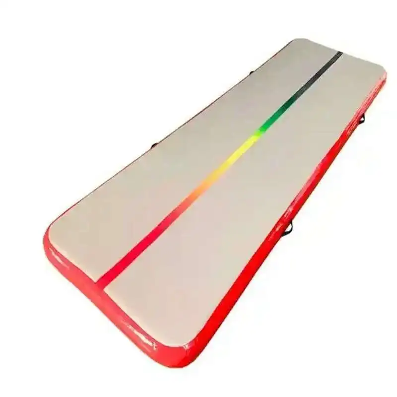 Air Tracks Durable 1X0.6X0.1M Iatable Gymnastics Tumbling Gym Mat With Colorful Line Indoor Yoga Floor For Training 