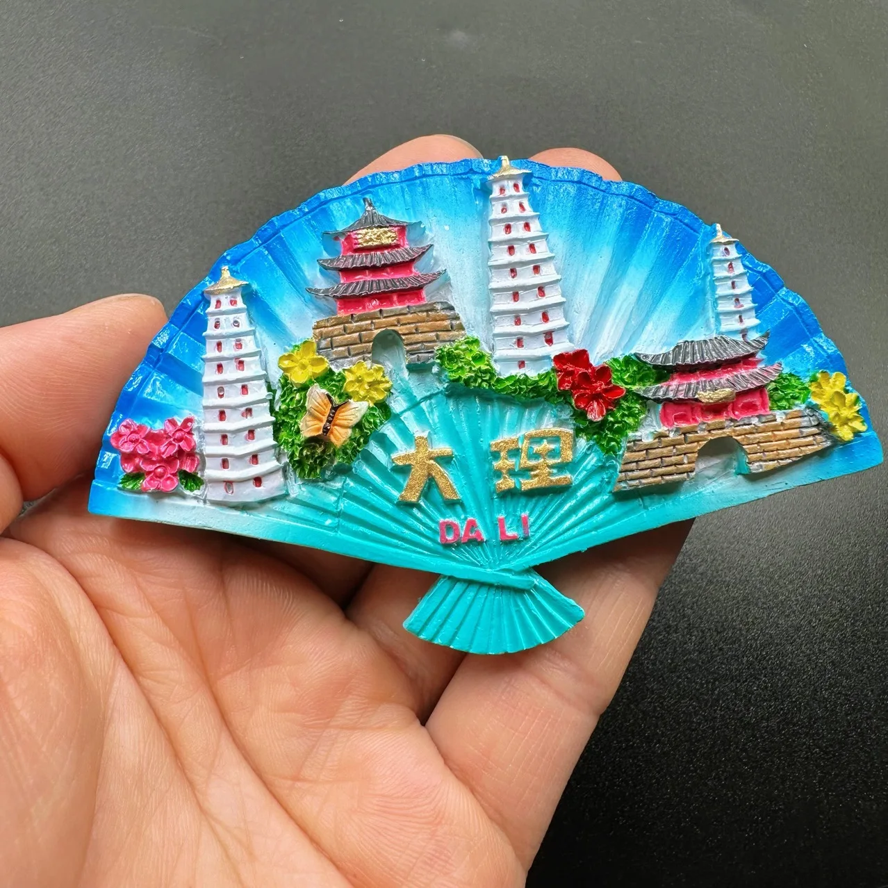 Magnete Frigorifero 3D Dali Yunnan Cina, In Cristallo, 50x70 Mm, Souvenir Da Viaggio, Regalo Idea
