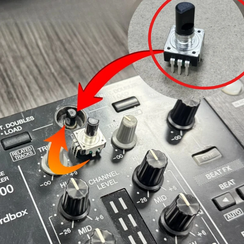 Pioneer CDJ900nexus FLX4 FLX6 DDJSB 123 SZ WEGO3 DJ 선택 전위차계 손잡이 DSX1138DSX1082는 대안으로 사용할 수 있습니다.