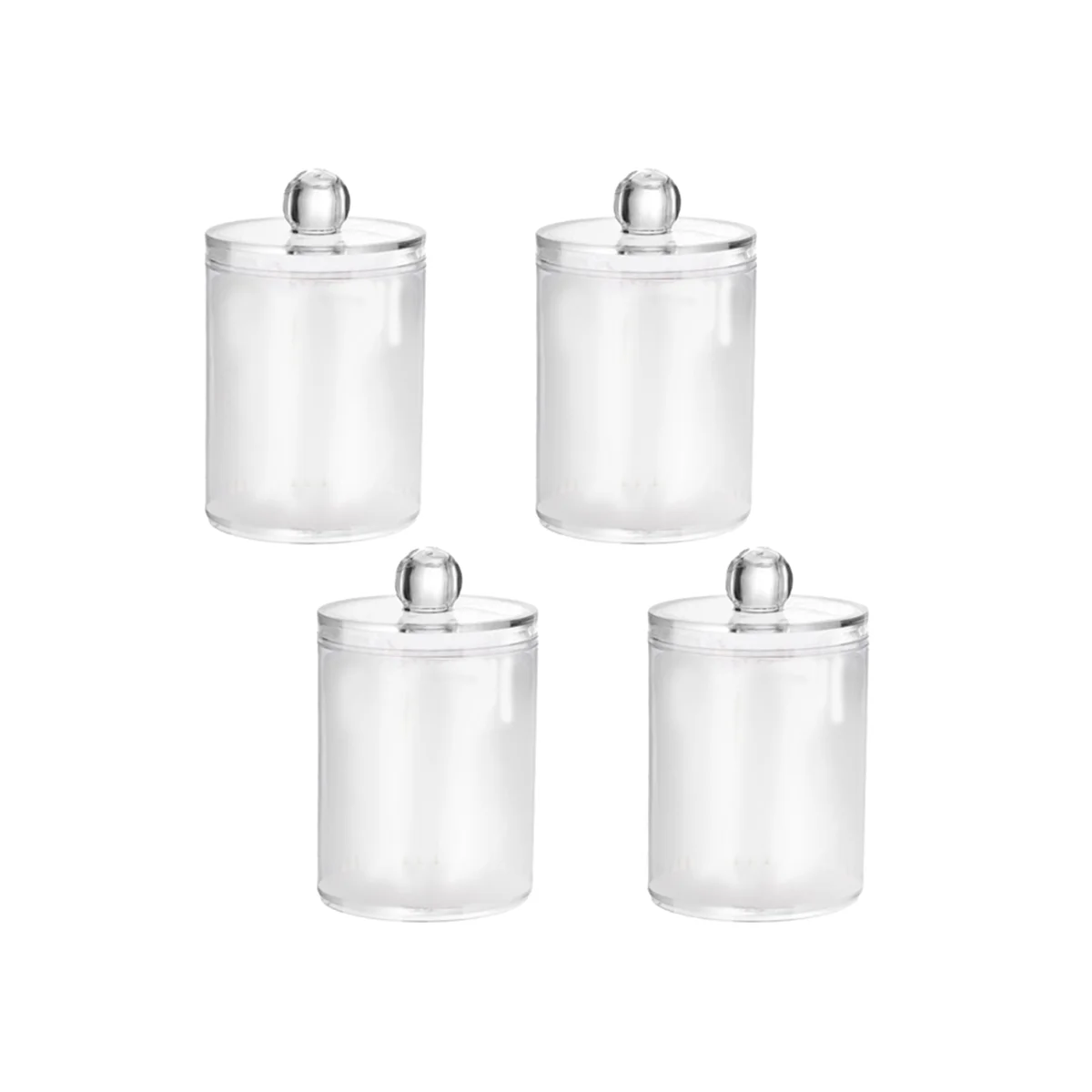 

Диспенсер с 4 держателями, прозрачные пластиковые контейнеры 10 унций для хранения органайзеров, аксессуары для ванной комнаты