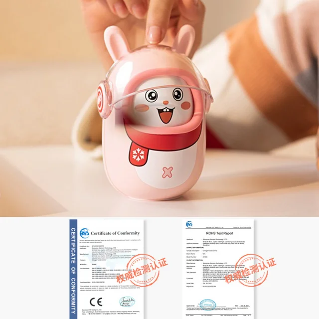 Mini Aranyos Hordozható Melegítő Kézmelegítő Usb Újratölthető Elektronikus Zseb Hőhő - Image 3