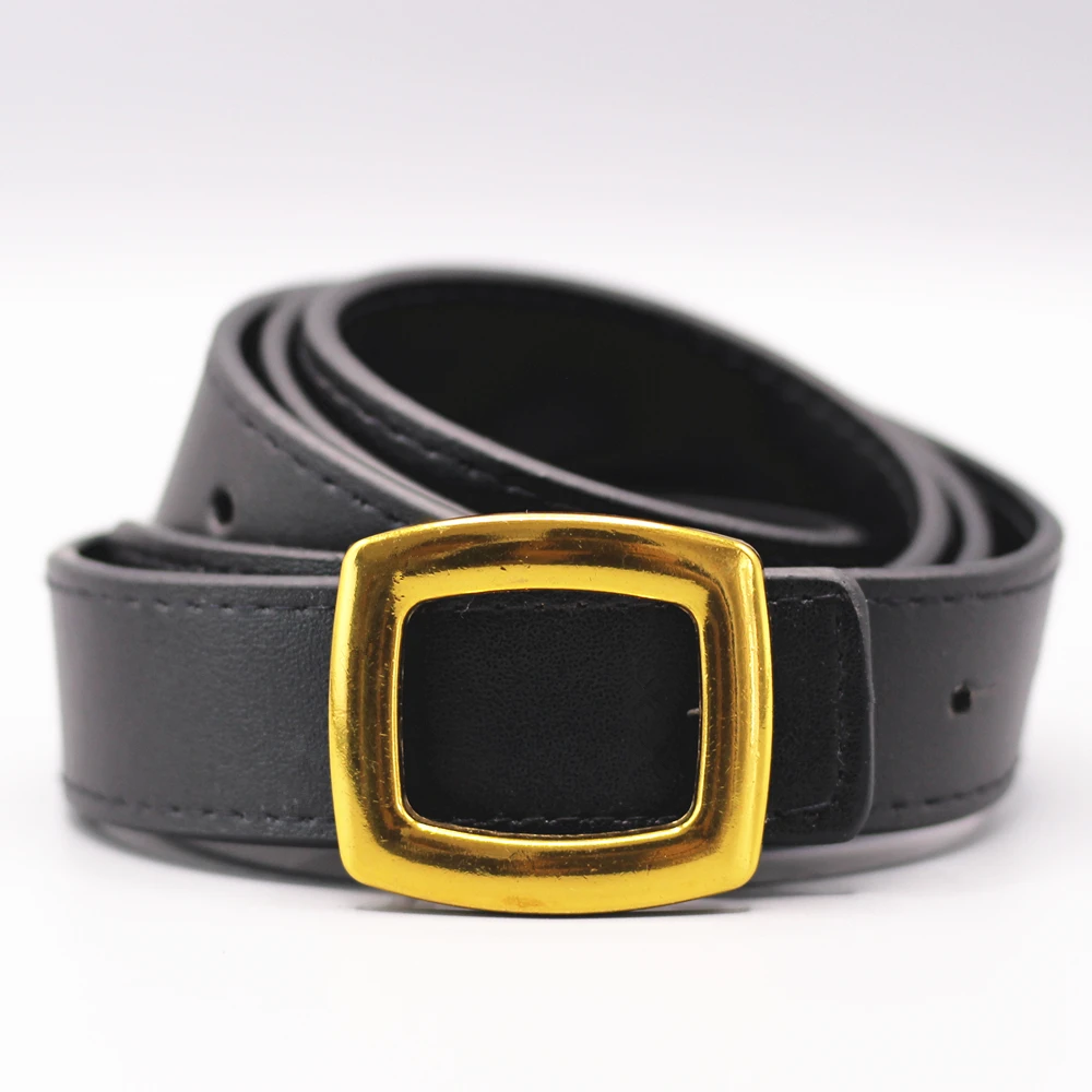 

2023 New Desinger Women's Wide Black Red Brown Genuine Leather Belt Male Female Silver Buckle Belts for Women Men Jeans Trousers