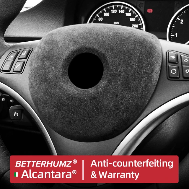 Für BMW E90 E92 E93 3er Auto Lenkrad Airbag Abdeckung Verkleidung aus  Alcantara Wrap/Kohle faser Auto Interieur Zubehör - AliExpress