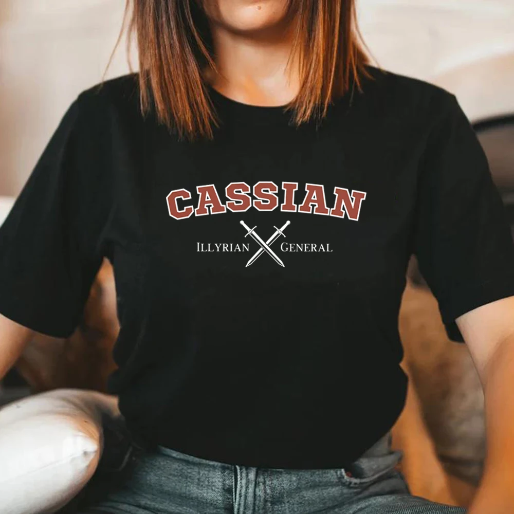 

Cassian Lord of Bloodshed Tshirt SJM Merch Illyrian General Shirts Women T-shirts Short Sleeve Graphic Tees ACOTAR Merch Top