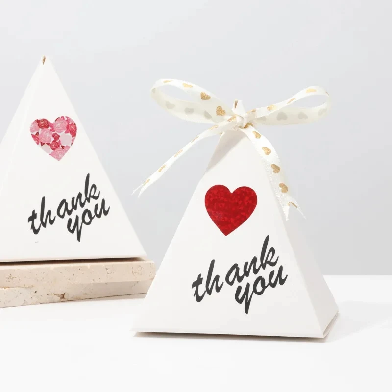 Colorful Heart-shaped Stickers For Valentine's Day Baking Packaging Sealing Decorative