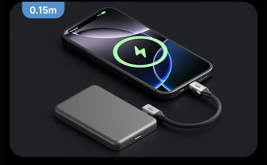 Hagibis USB4 USB-C Cable 80Gbps 240W Right Angle 8K
