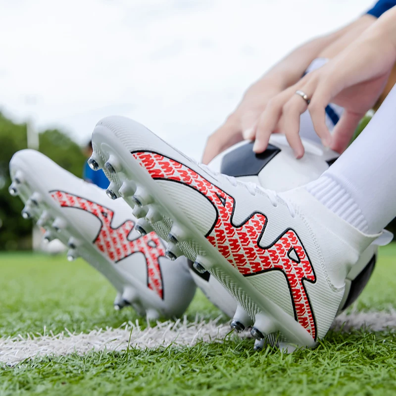 Football Shoes Men's Soccer Shoes Children's Football Boots TF/FG Outdoor Grass Proffesional Anti-Slip Soccer Shoes Sneakers