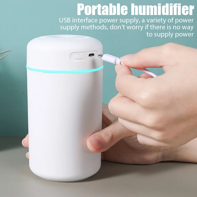 Portable 420ml Air Humidifier Aroma Oil Humidificador for Home Car USB Cool Mist Sprayer with Colorful Soft Night Light Purifier 2