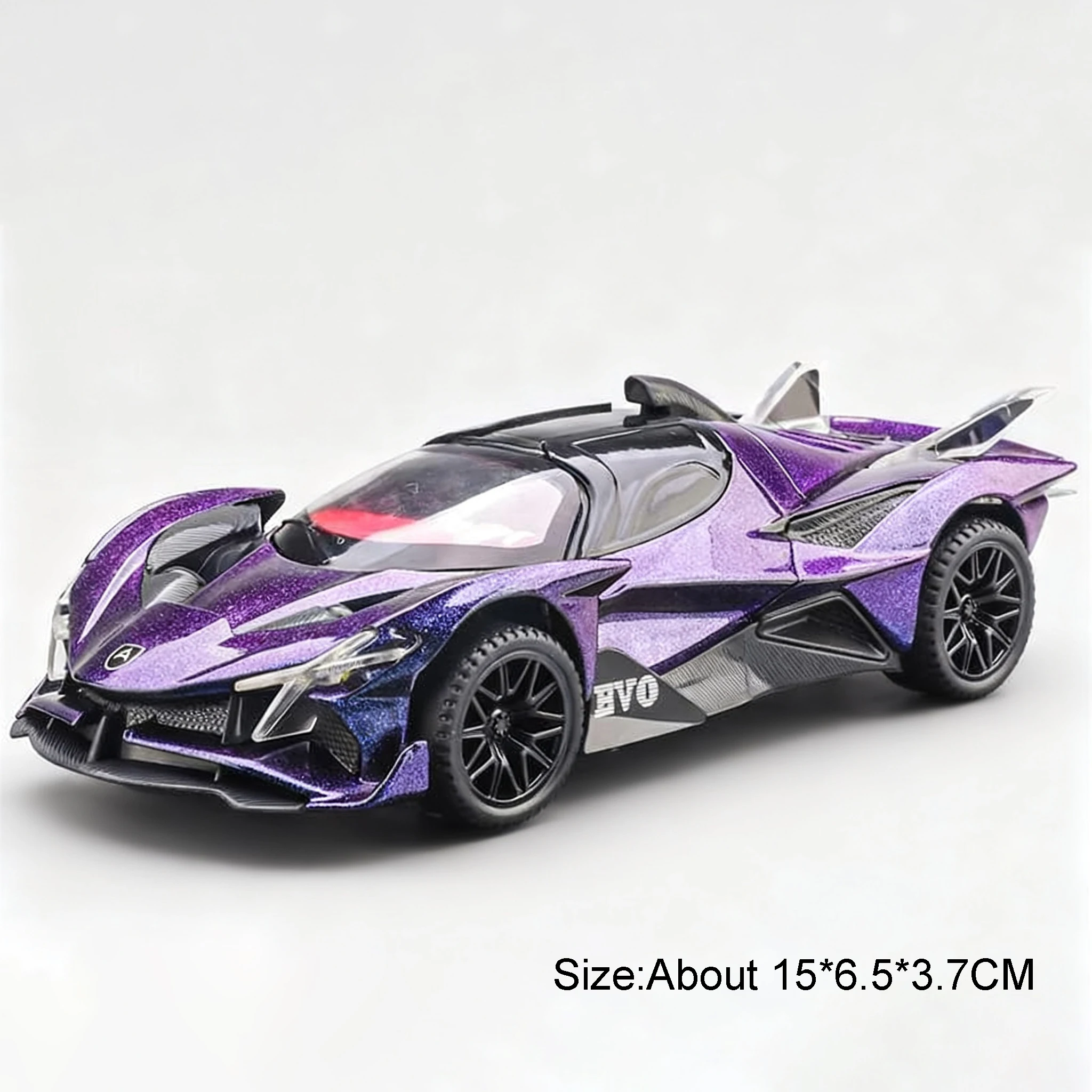 1:32 Diecast Alloy Car with Sound, Light & Rear Wheel Return Force – Doors Open Miniature Supercar Fashion Gift