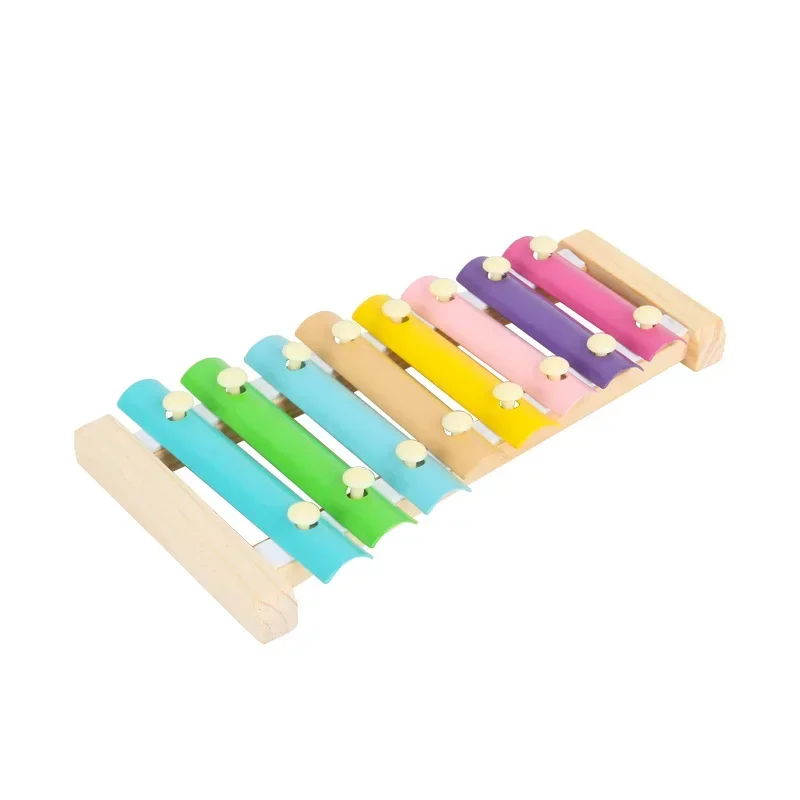 Wooden 8 Tones Multicolor Xylophone Wood Musical Instrument Toys For Baby Kids Wood Musical Instrument Toys Accessories 3