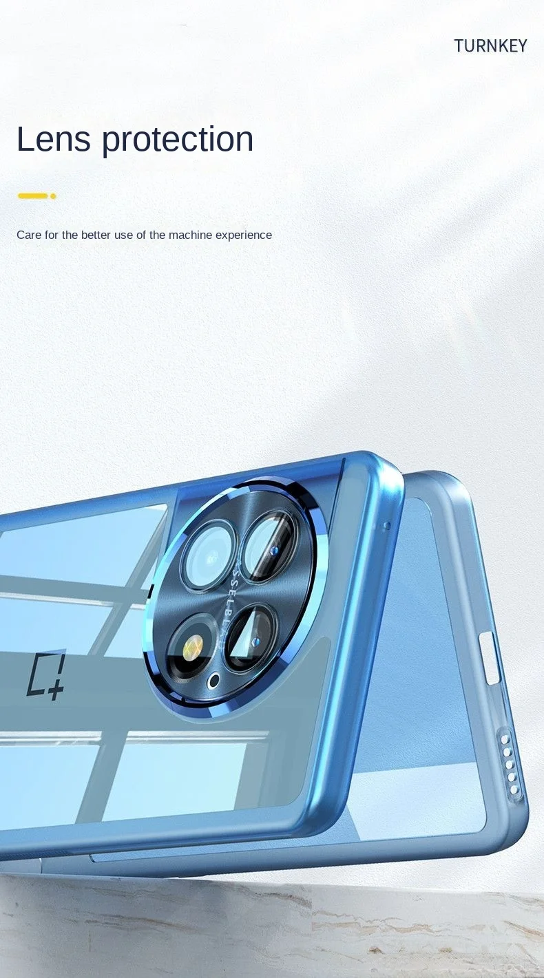 Transparent Soft TPU Phone Case with Lens Protection - Enhanced Back Cover Design