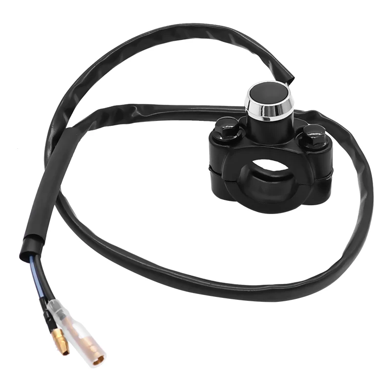 7/8" 22mm Motorcycle Horn Switch Handlebar Spring Back ON OFF Button Start Switc