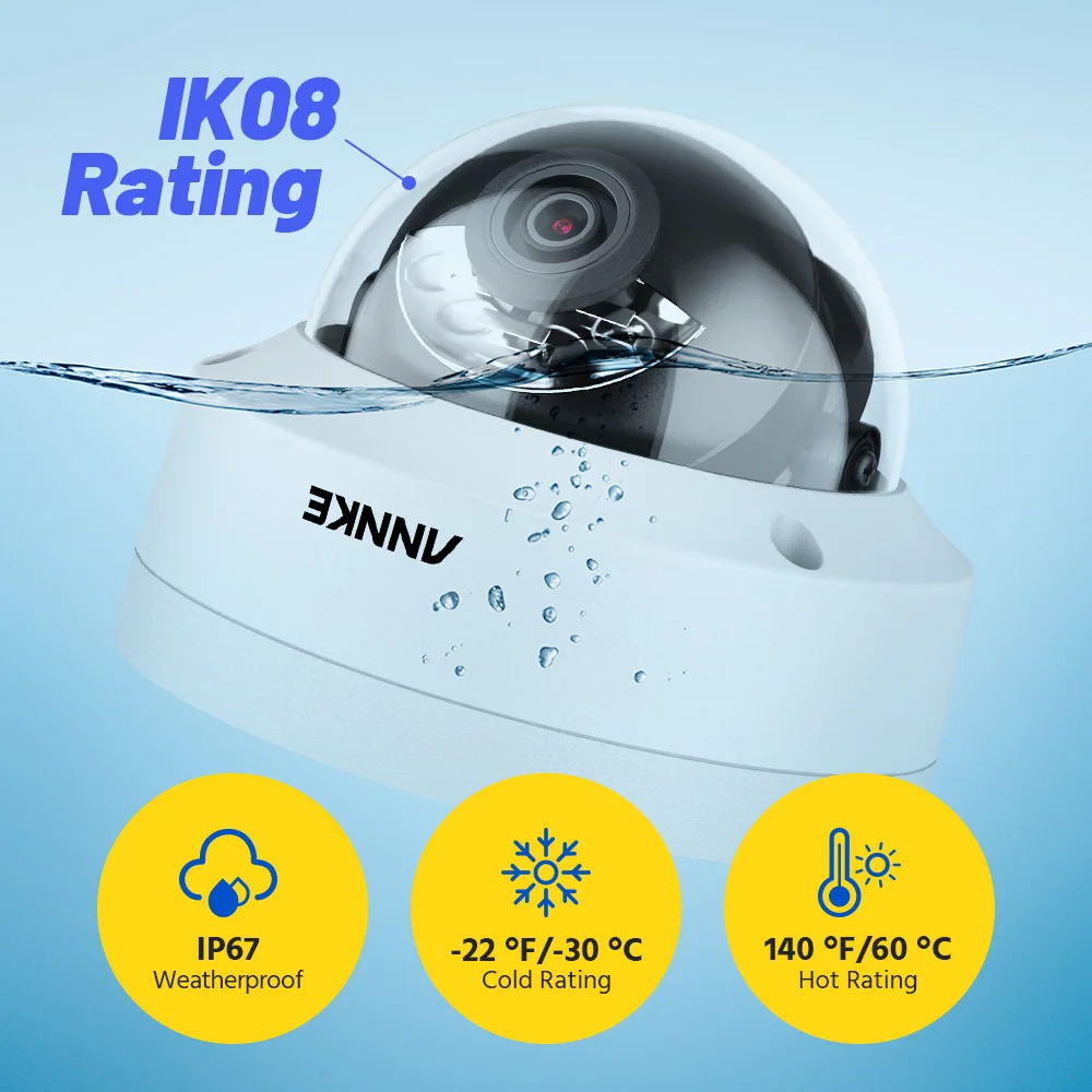 Annke CCTV Systems ANNKE 4K 8MP Audio POE IP Security Camera