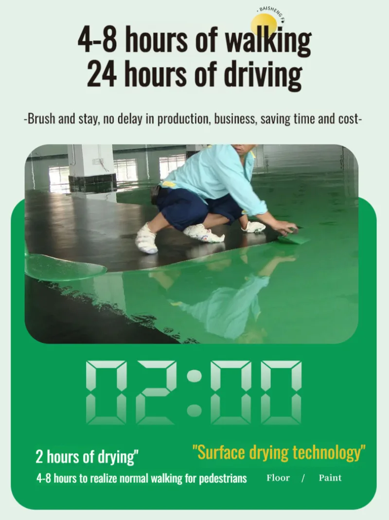 Epoxy Floor Paint Floor Paint Waterproof Coating Workshop Factory Indoor Epoxy Resin Coating
