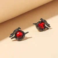 Love and Deep Space Black Crow Earrings Punk Retro Crow Chain Pendant Best Gift for Friends Party Accessories Fan Cosplay Props 2