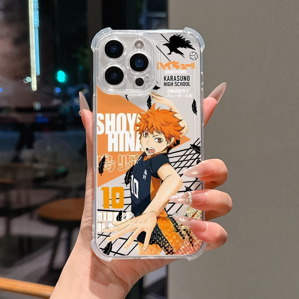 Vibrant Haikyuu Anime Shockproof Phone Case - Durable Protective Cover