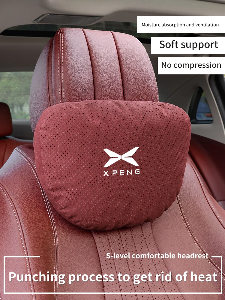 XPENG P5 P7 G3 G6 G9 X9 N5 F57 베타 차량용 헤드레스트 목 받침대 시트 요추 쿠션 통기성 부드러운 목 베개 자동차 액세서리