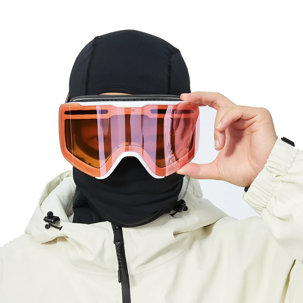 PRIME C2 magnetic ski goggles cylindrical half frame HD wide angle anti-fog anti-slip ventilation anti-fall anti-ultraviolet 6