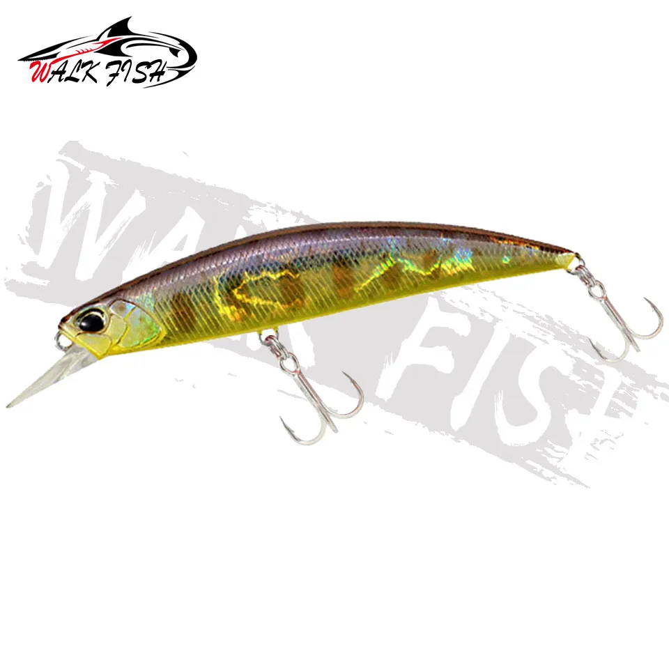 WALK FISH 1PCS Minnow Hard Fishing Lures 95mm/15g Sinking 3D Eyes