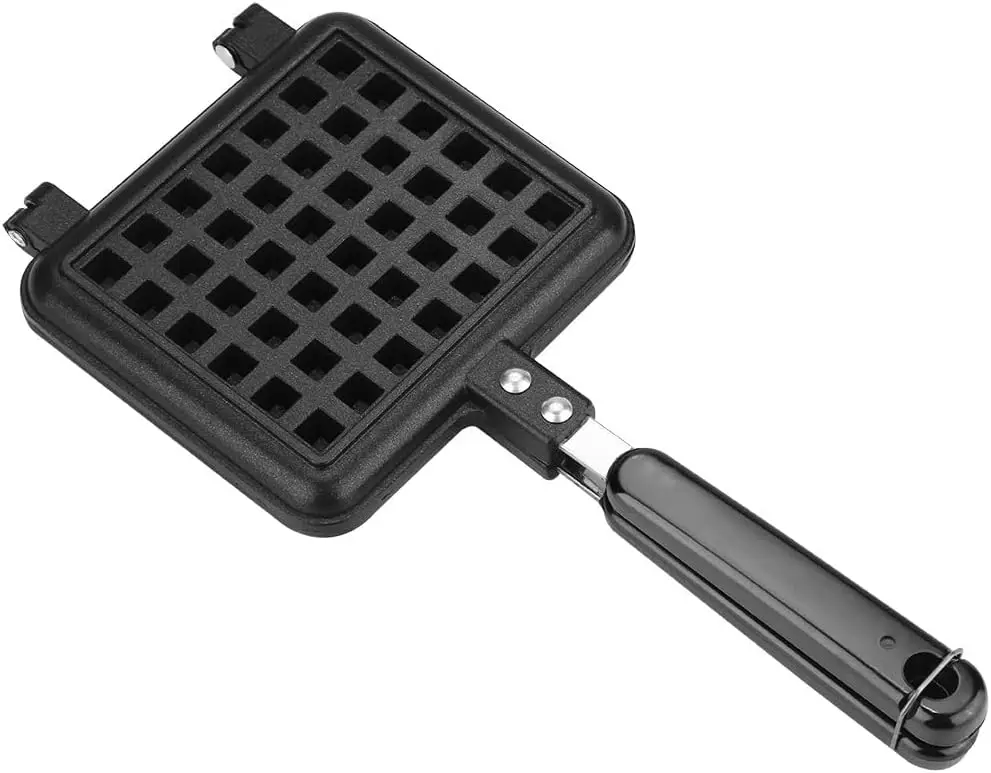 Mini Pan Waffle Nonstick Coating Waffle Baking Mold Plate Stovetop Skillet for Belgian Sandwich