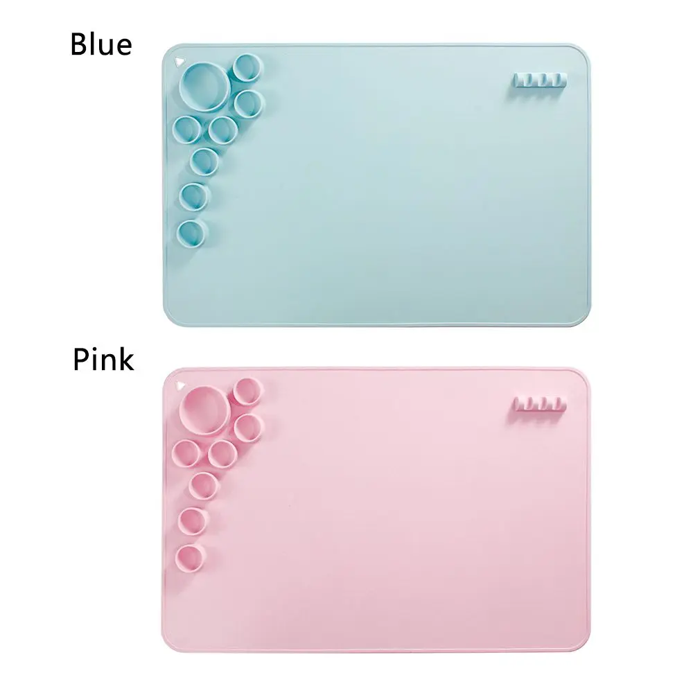 Silicone Painting Mat Pigment Palette Non-Stick Art Craft Mat For Painting Ink Blending Watercoloring Stamping