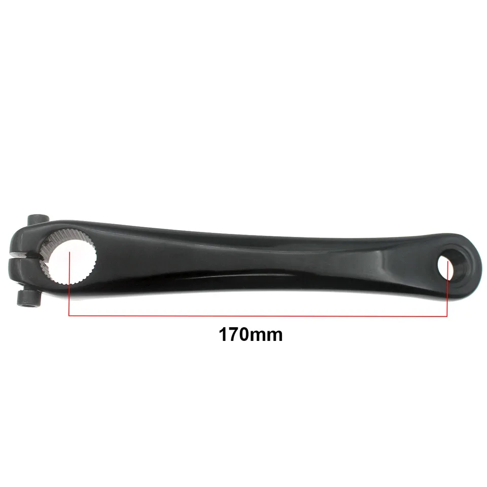 BIKECO Pédalier de vélo à vitesse unique 170 mm Bras de