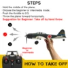 Volantex RC Plane 2.4G 4CH Remote Control Airplane EPP 400mm Wingspan 6-Axis Aerobatic Fighter 761-15 Zero Fighter RTF 6