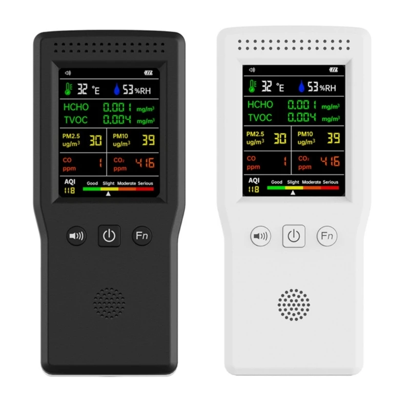 

Air Quality 9 in 1 Detector CO2 Meter Tester Detect PM2.5/PM10 517C