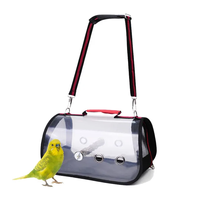 Cage de Transport pour oiseaux Portable transparent respirant petit animal de compagnie lapin cochon d inde