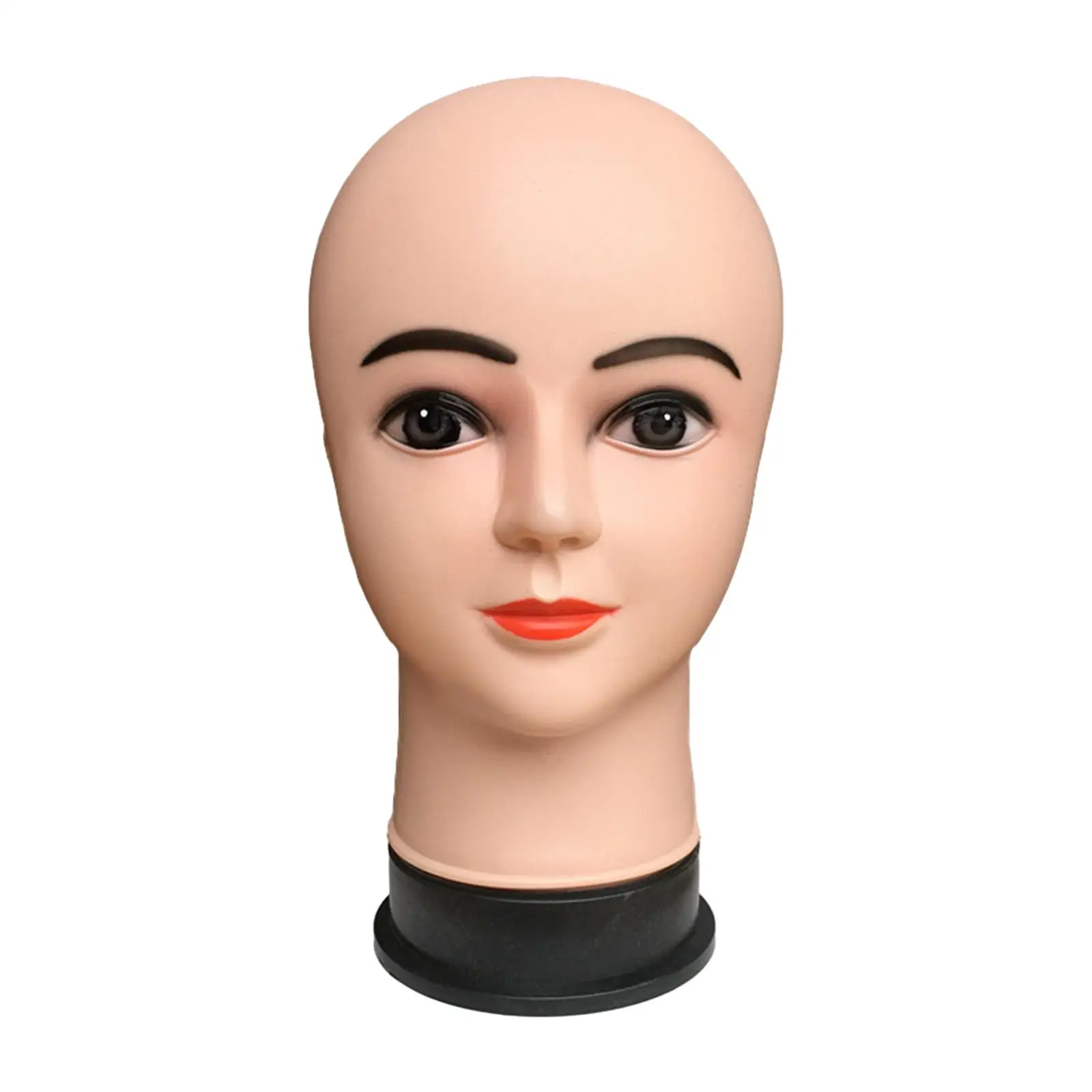 Female Bald Mannequin Head Stable Base Wig Holder for Hairpieces Wigs Making