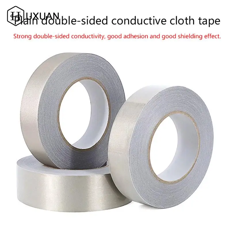 20 Meter Conductive Fabric Cloth Tape 5mm20mm Width Single Sided