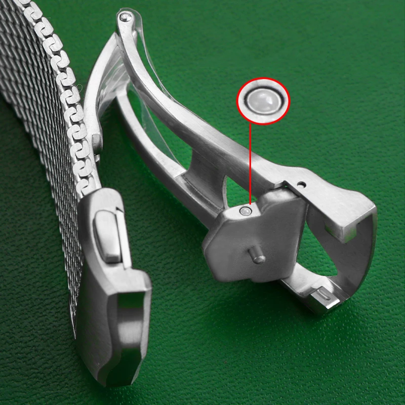 SCHIK For Omega Seamaster Series 300 Diving Watch Strap 007 Version Watch Band Diver3000m Stainless Steel Mesh Belt
