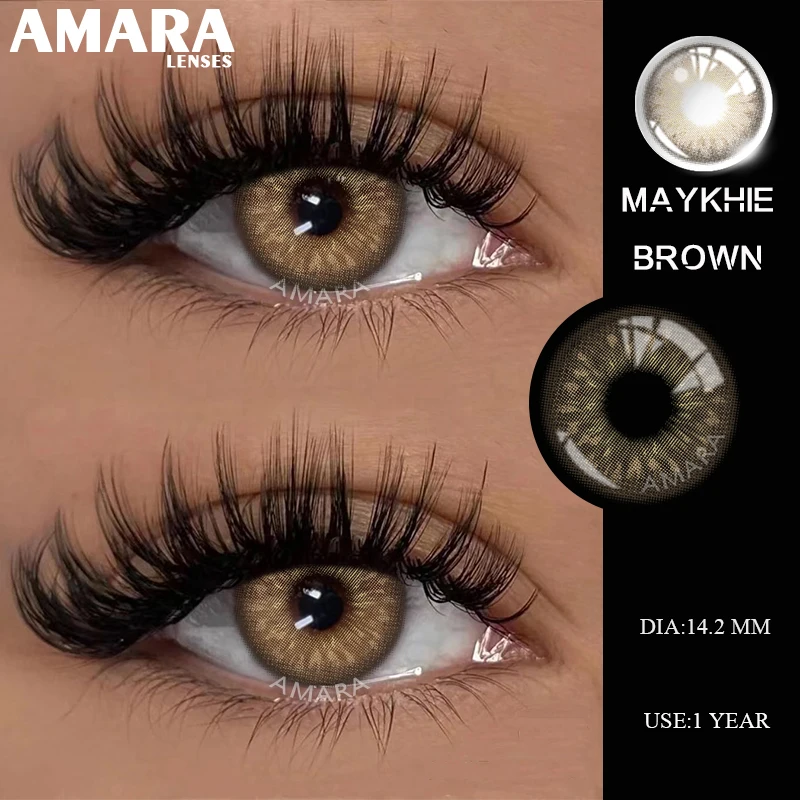 Myopia Colored Contact Lenses for Eyes With Diopters Prescription