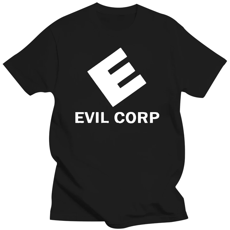 T-Shirt Robot Evil Corp Mr Nera Nuova