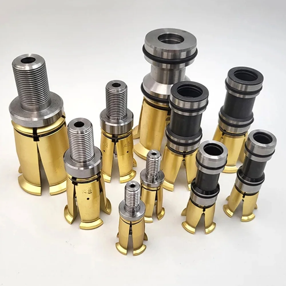 CNC Spannwerkzeughalter Vierklauen-Spannzange Spindelgreifer BT30/40/50-45 ° HSK32/40/50/63 ISO25 Bearbeitungszubehör Drehmaschinen-Spannzange