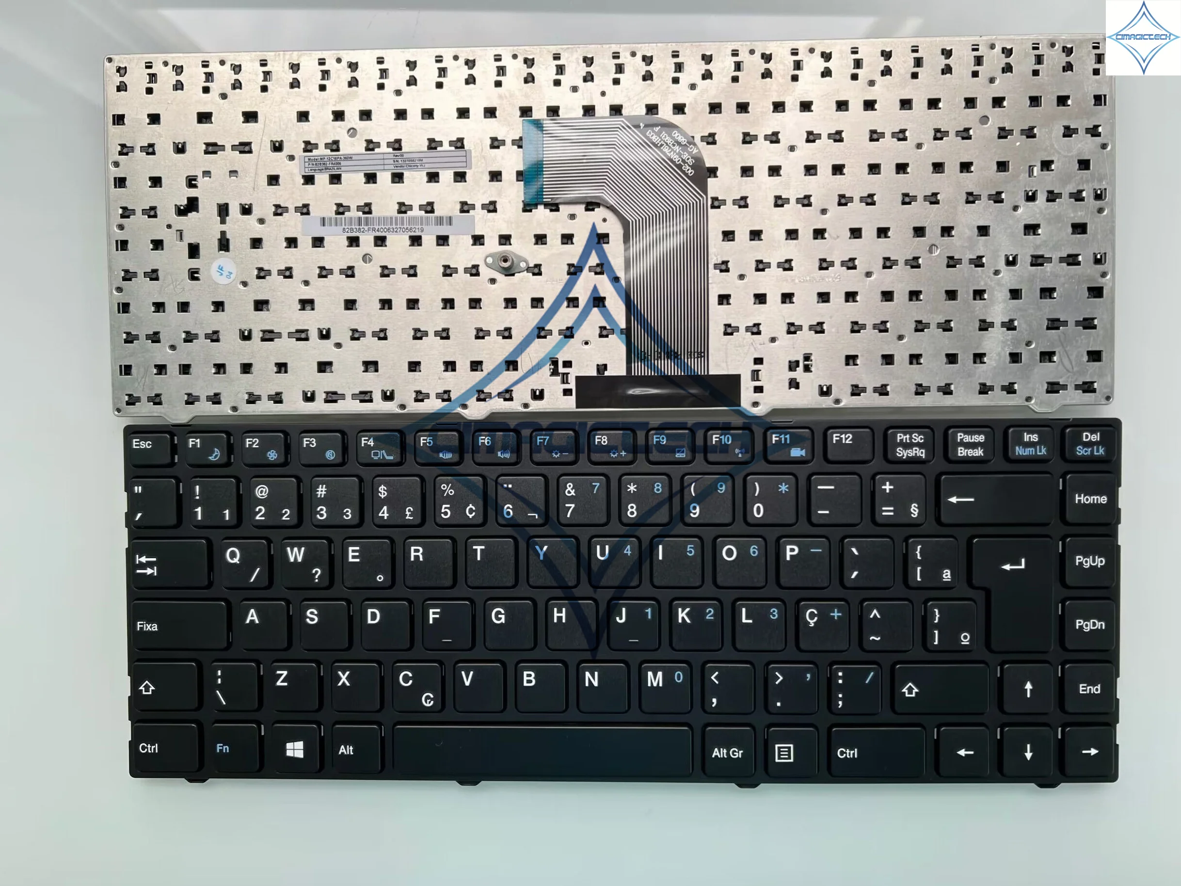 BR  Positivo Qbex A14h Nx520 Mb45119 Vb40r19 wifi 10 Mp-12c16pa-360w 82B382-FR4006  Ű Teclado, ǰ
