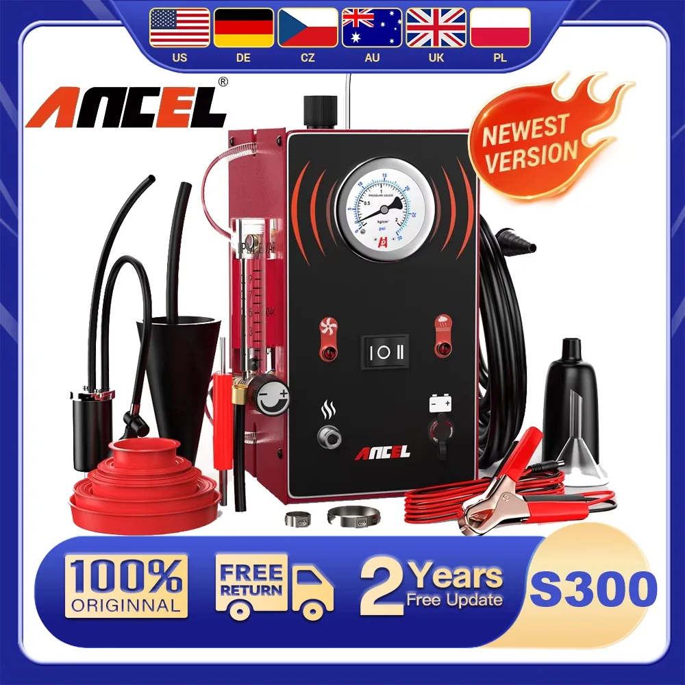 ANCEL S300รถควันเครื่องตรวจรอยรั่ว Turbo 12V ปั๊ม EVAP รั่ว Locator น้ำมันควันท่อเครื่องกำเนิดไฟฟ้าเครื่องมือ 1