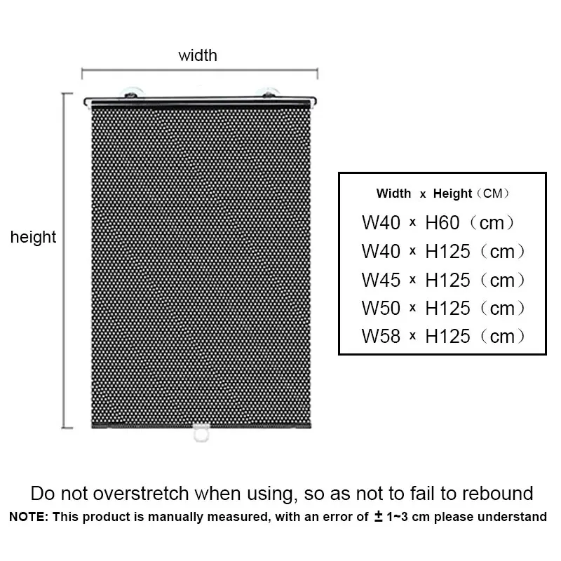 Sunshade Roller blinds Curtains Blackout Curtain Suction Cup Punch-free Retractable Window Kitchen Roller Curtains for Bedroom 6